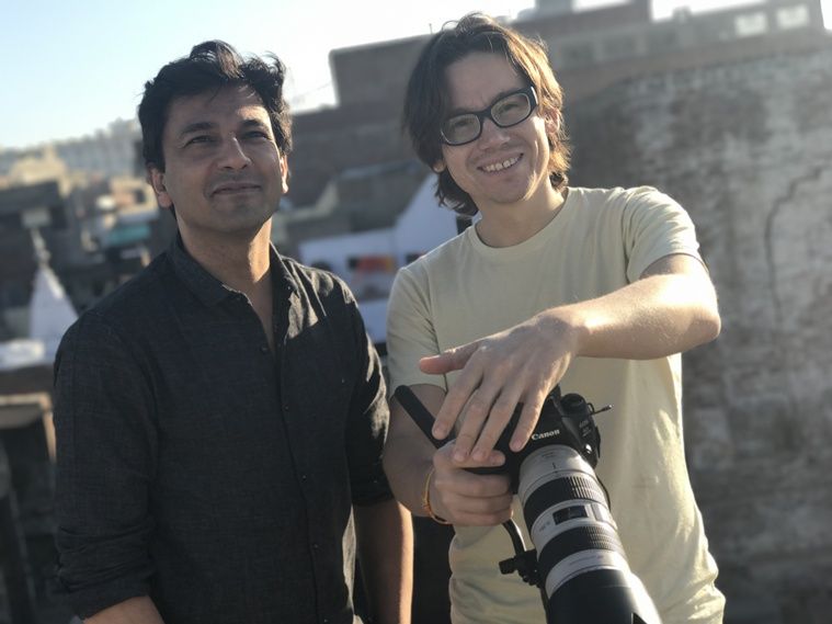 Vikas Khanna and Andrei Severny on location