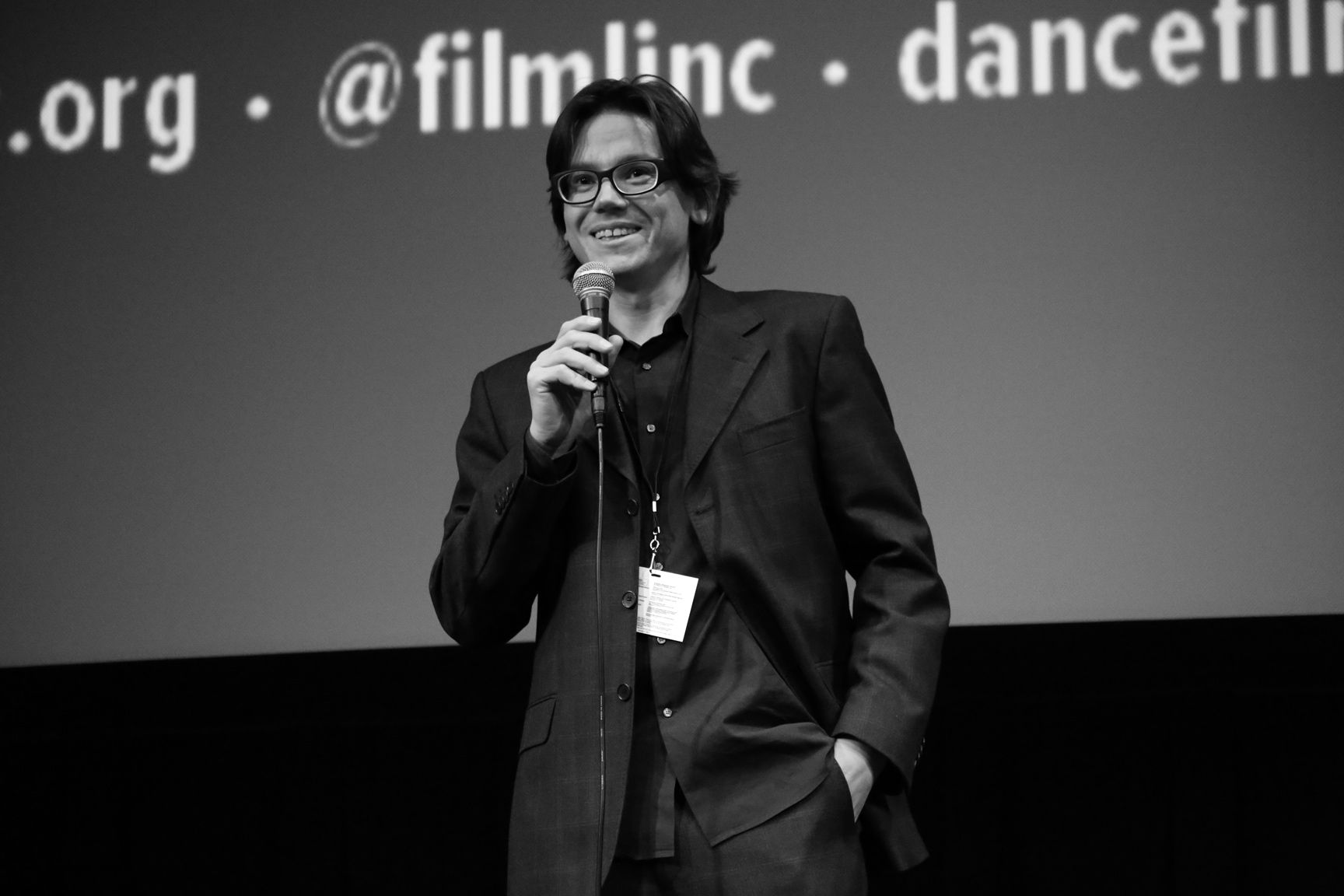 Andrei Severny presenting Gravitation at the Walter Reade Theater
